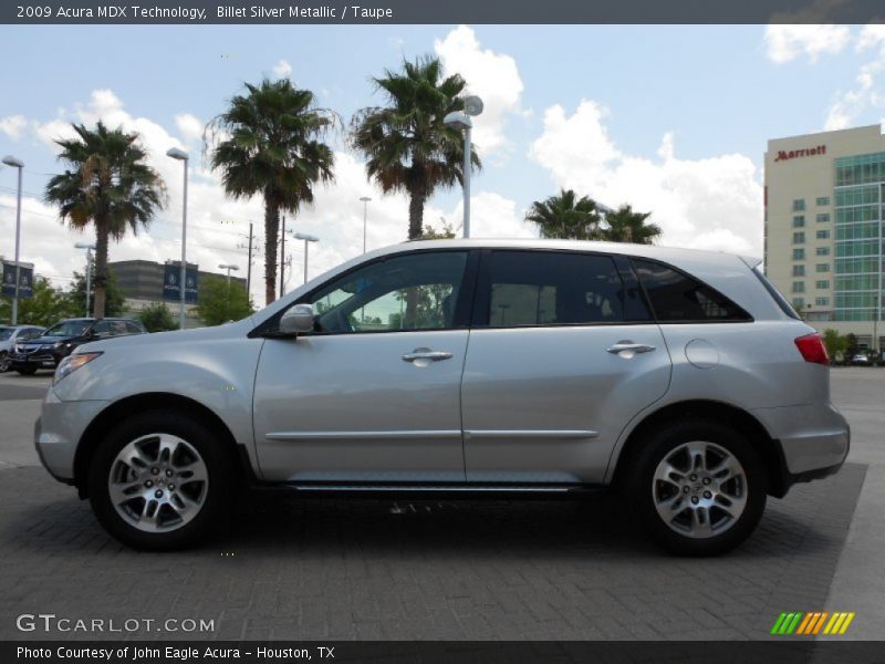 Billet Silver Metallic / Taupe 2009 Acura MDX Technology