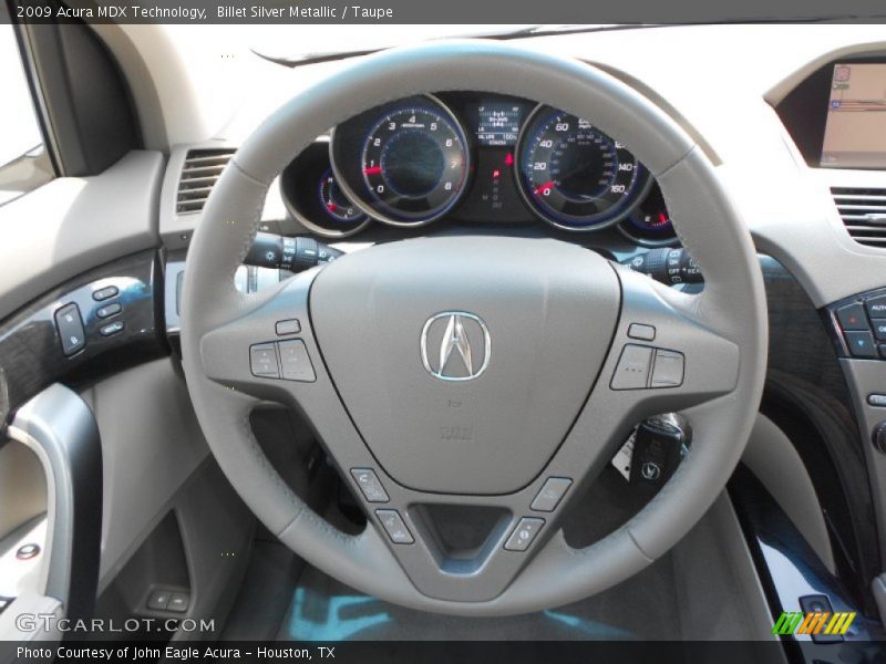Billet Silver Metallic / Taupe 2009 Acura MDX Technology