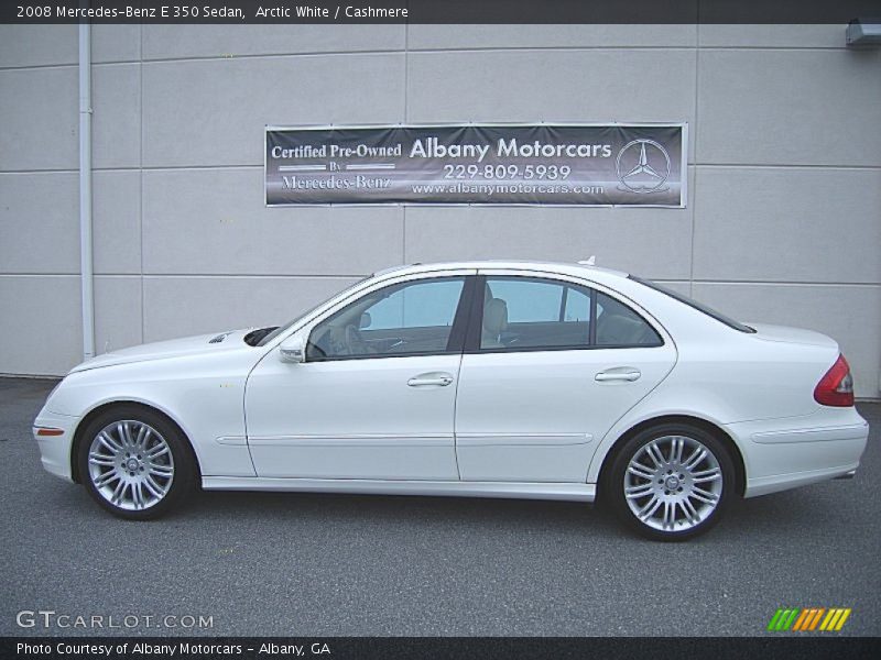 Arctic White / Cashmere 2008 Mercedes-Benz E 350 Sedan