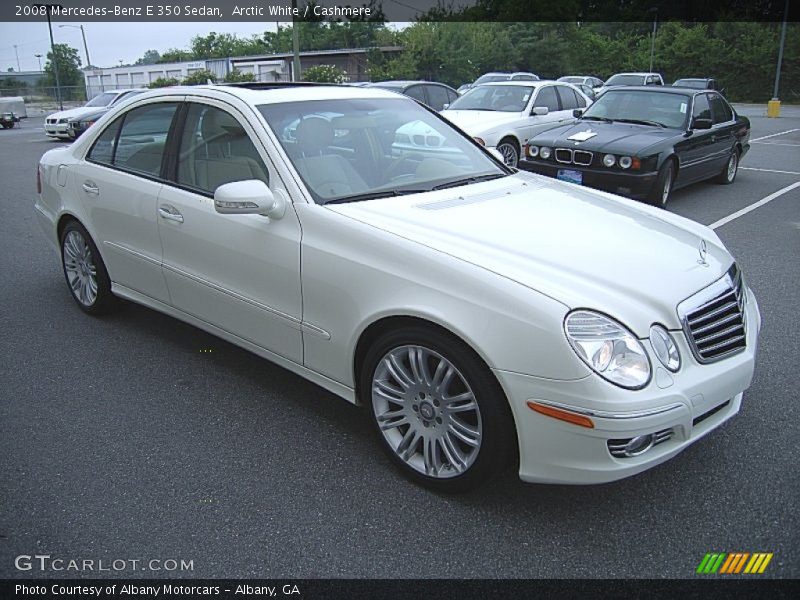 Arctic White / Cashmere 2008 Mercedes-Benz E 350 Sedan