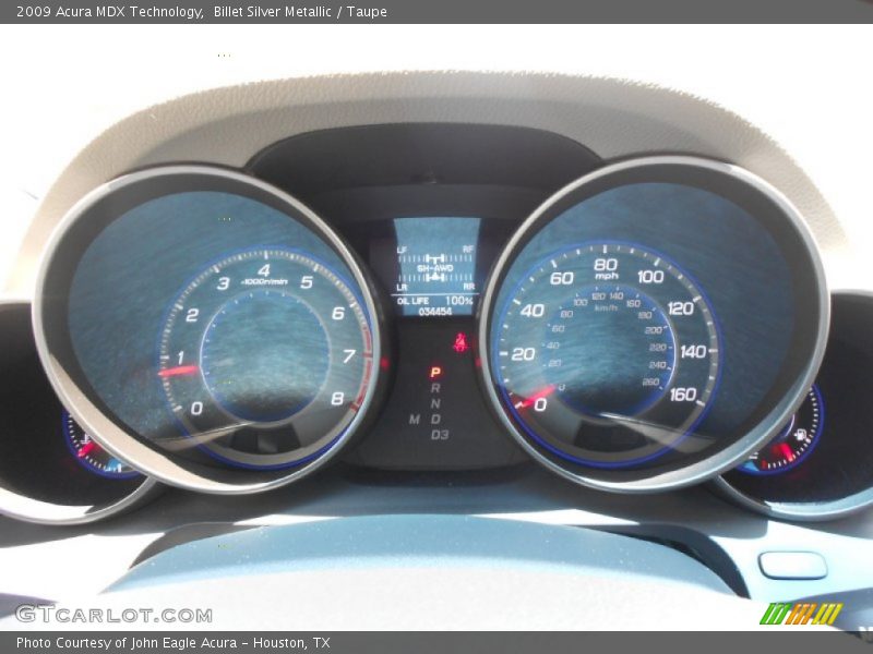 Billet Silver Metallic / Taupe 2009 Acura MDX Technology