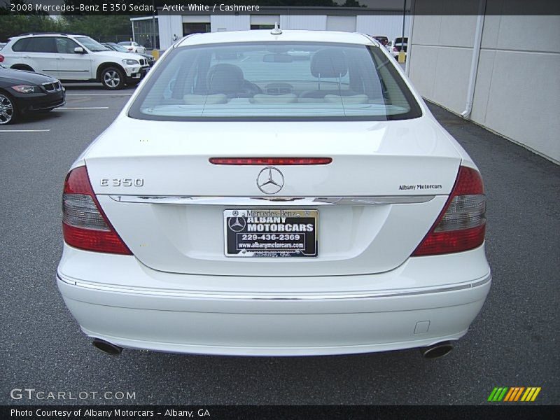 Arctic White / Cashmere 2008 Mercedes-Benz E 350 Sedan