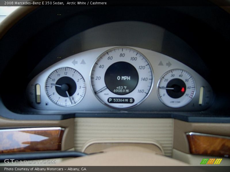 Arctic White / Cashmere 2008 Mercedes-Benz E 350 Sedan