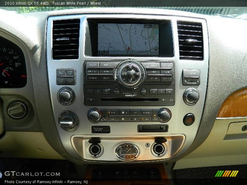 Tuscan White Pearl / Wheat 2010 Infiniti QX 56 4WD