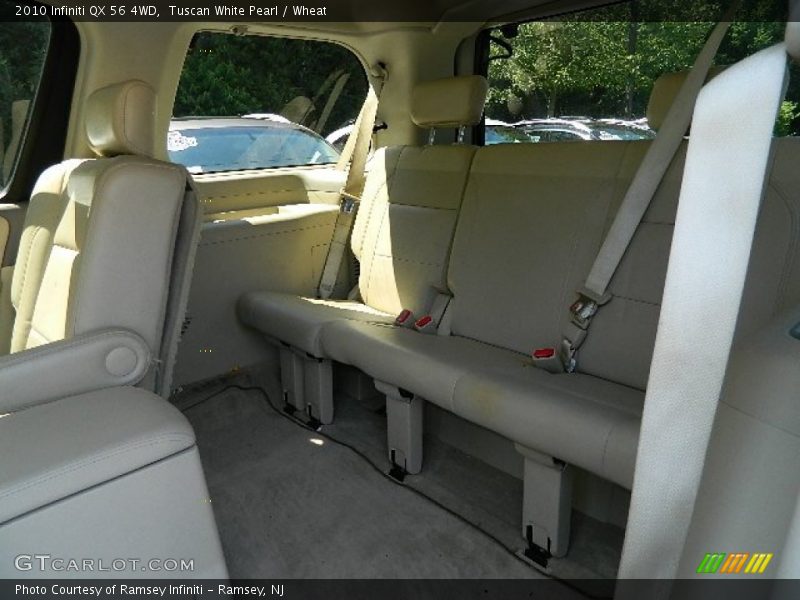 Tuscan White Pearl / Wheat 2010 Infiniti QX 56 4WD