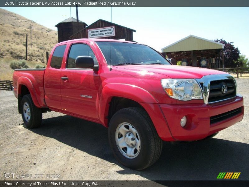 Radiant Red / Graphite Gray 2008 Toyota Tacoma V6 Access Cab 4x4