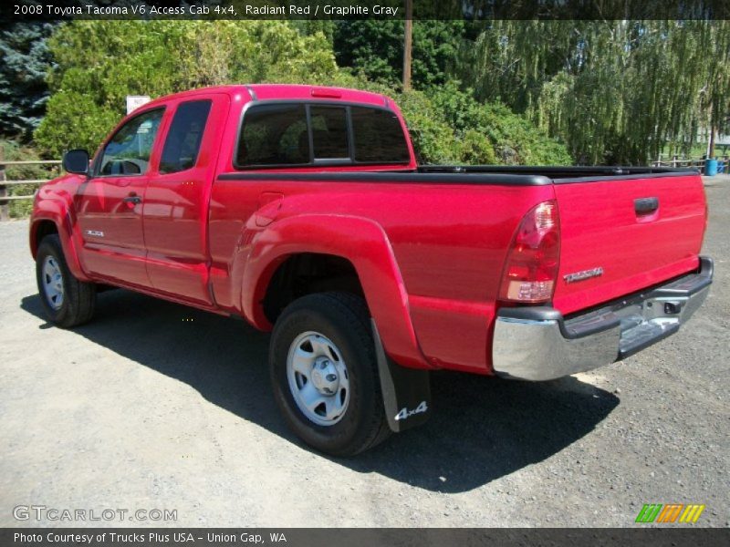 Radiant Red / Graphite Gray 2008 Toyota Tacoma V6 Access Cab 4x4