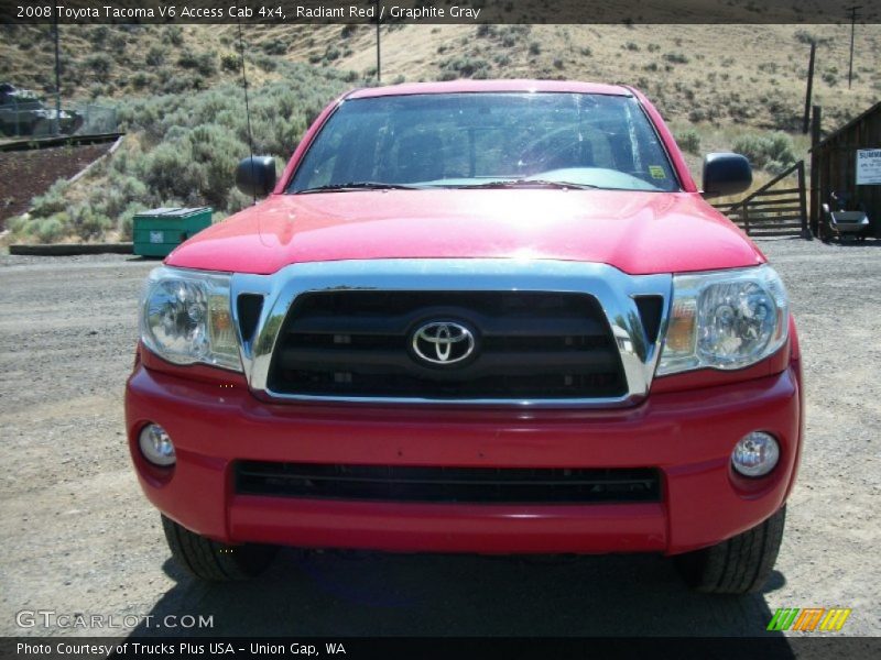 Radiant Red / Graphite Gray 2008 Toyota Tacoma V6 Access Cab 4x4
