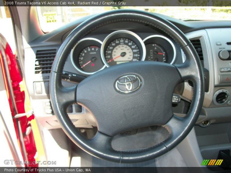 Radiant Red / Graphite Gray 2008 Toyota Tacoma V6 Access Cab 4x4