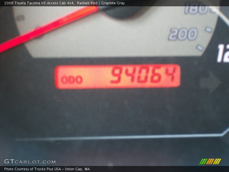 Radiant Red / Graphite Gray 2008 Toyota Tacoma V6 Access Cab 4x4
