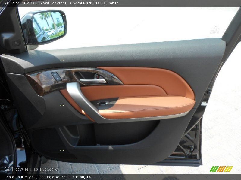 Crystal Black Pearl / Umber 2012 Acura MDX SH-AWD Advance