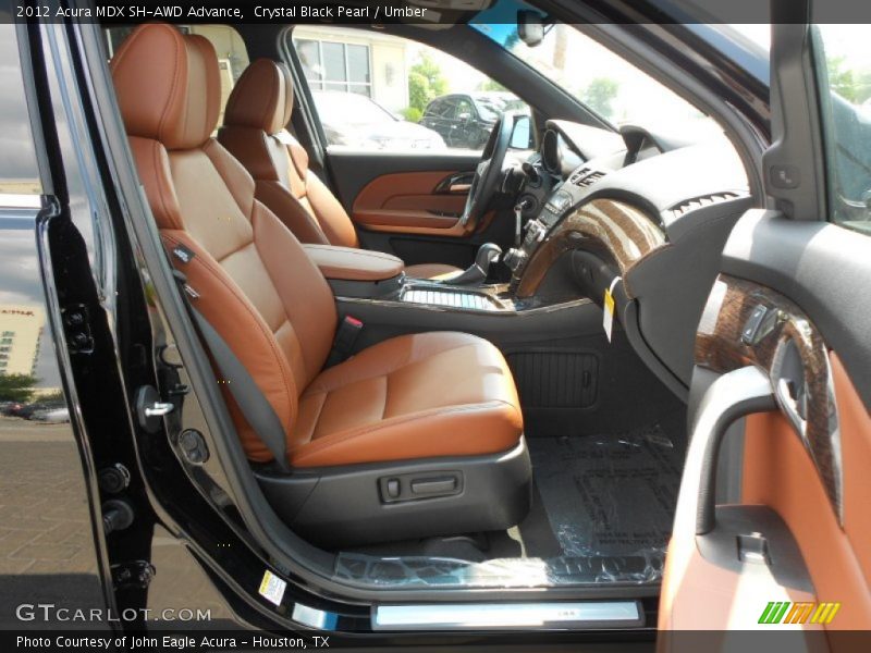 Crystal Black Pearl / Umber 2012 Acura MDX SH-AWD Advance
