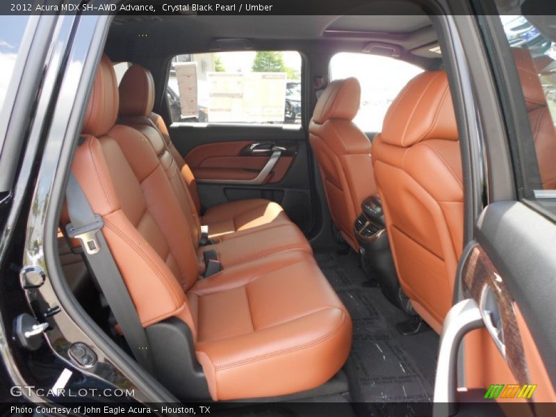 Rear Seat of 2012 MDX SH-AWD Advance