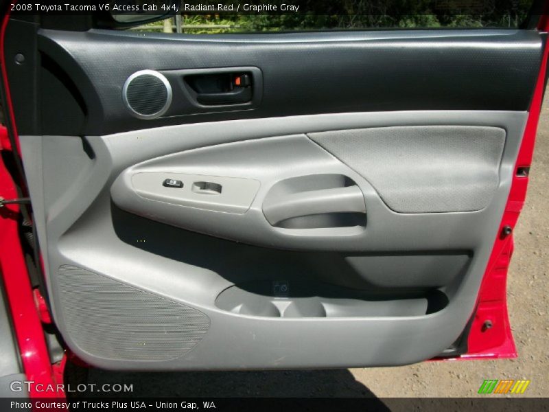 Radiant Red / Graphite Gray 2008 Toyota Tacoma V6 Access Cab 4x4