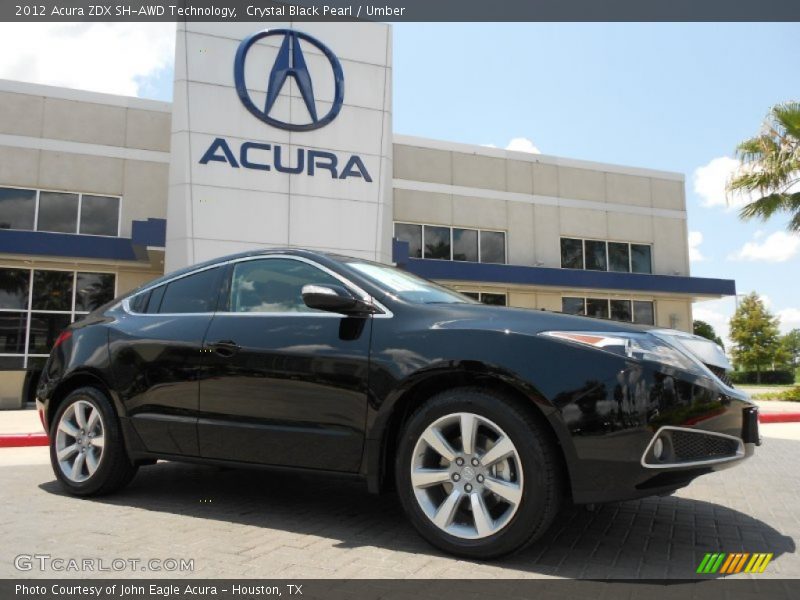 Crystal Black Pearl / Umber 2012 Acura ZDX SH-AWD Technology