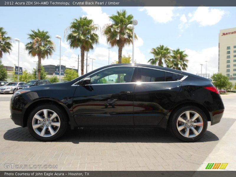 Crystal Black Pearl / Umber 2012 Acura ZDX SH-AWD Technology