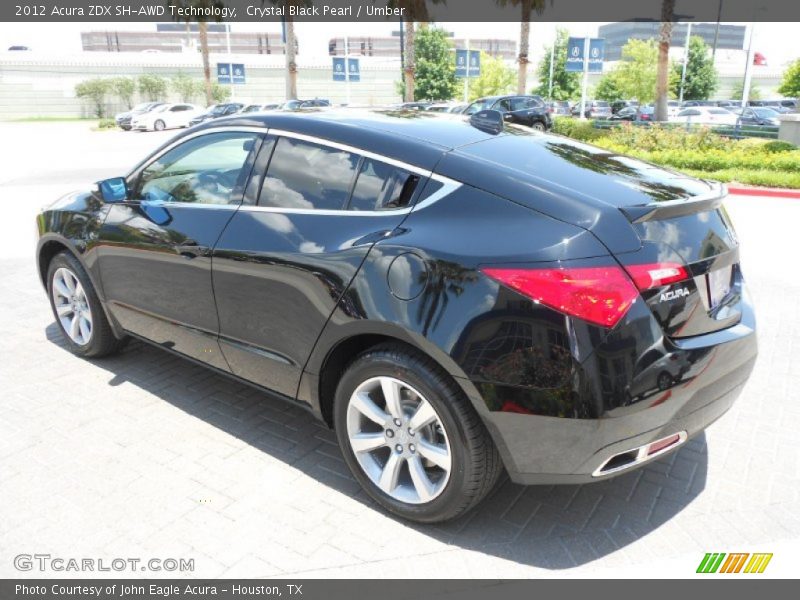 Crystal Black Pearl / Umber 2012 Acura ZDX SH-AWD Technology