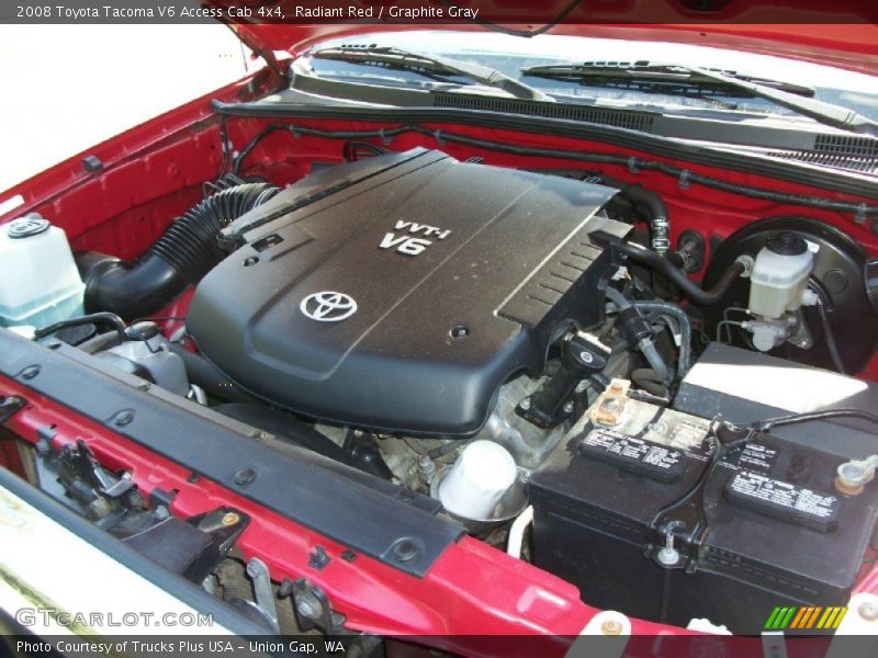 Radiant Red / Graphite Gray 2008 Toyota Tacoma V6 Access Cab 4x4