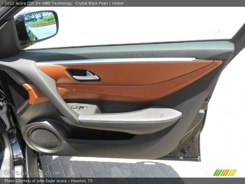 Crystal Black Pearl / Umber 2012 Acura ZDX SH-AWD Technology