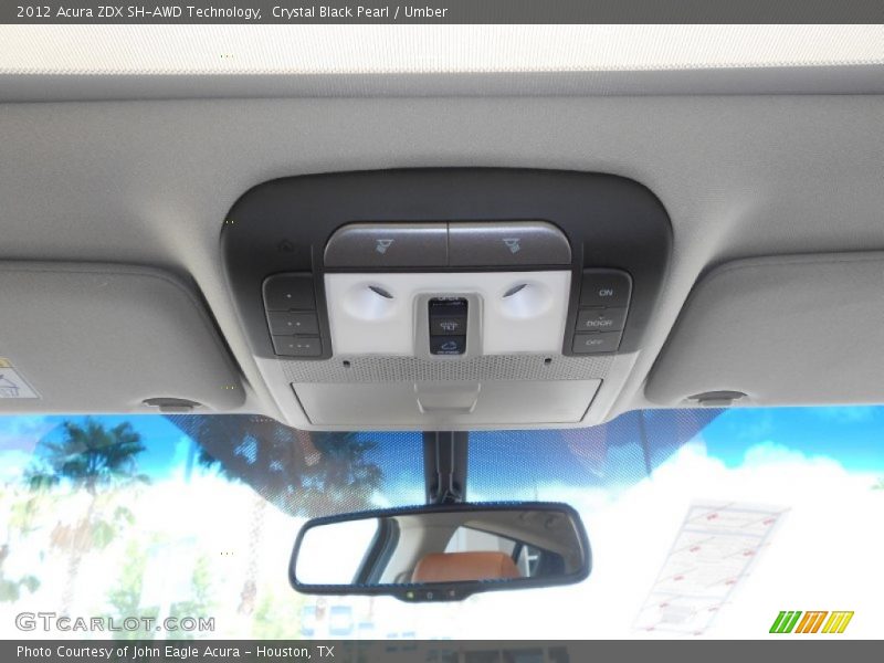 Crystal Black Pearl / Umber 2012 Acura ZDX SH-AWD Technology
