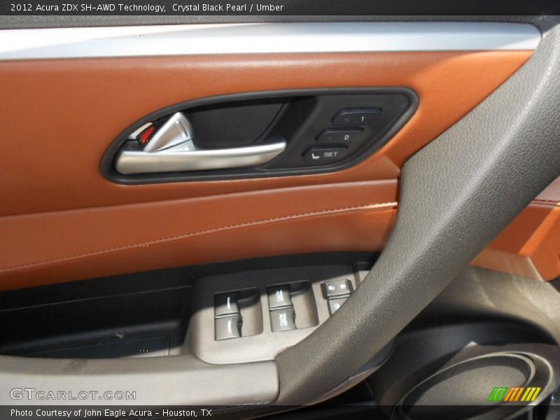 Controls of 2012 ZDX SH-AWD Technology