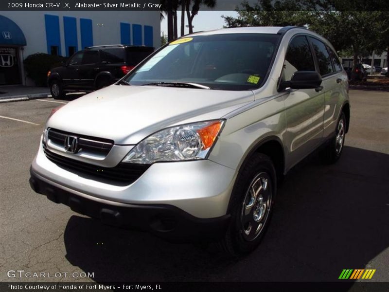 Alabaster Silver Metallic / Gray 2009 Honda CR-V LX