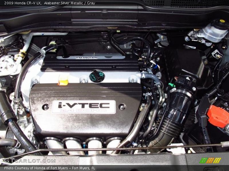 Alabaster Silver Metallic / Gray 2009 Honda CR-V LX