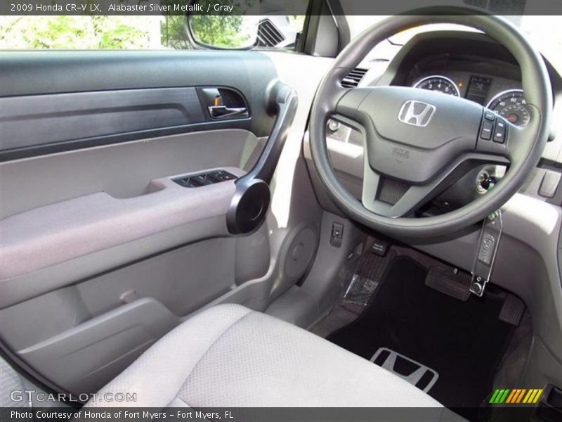 Alabaster Silver Metallic / Gray 2009 Honda CR-V LX