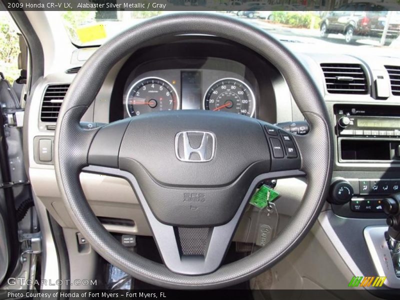 Alabaster Silver Metallic / Gray 2009 Honda CR-V LX