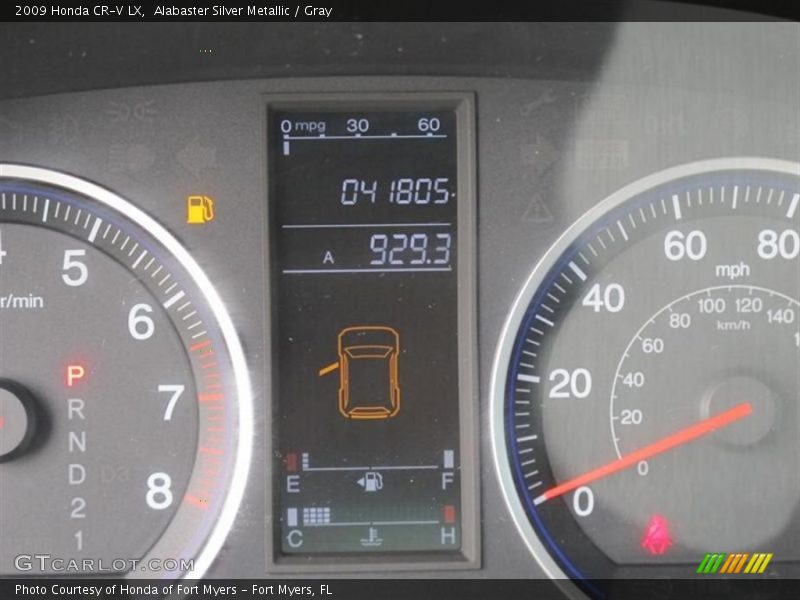 Alabaster Silver Metallic / Gray 2009 Honda CR-V LX