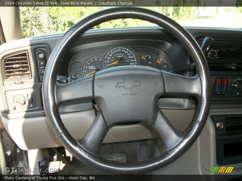 Silver Birch Metallic / Gray/Dark Charcoal 2004 Chevrolet Tahoe LS 4x4