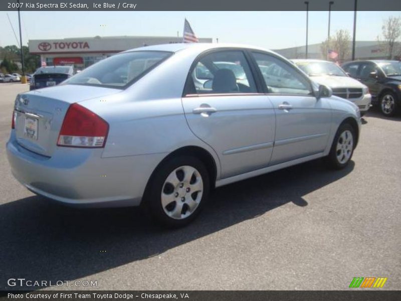 Ice Blue / Gray 2007 Kia Spectra EX Sedan
