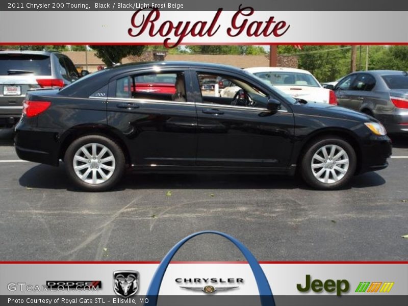 Black / Black/Light Frost Beige 2011 Chrysler 200 Touring