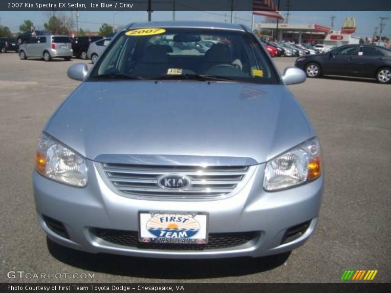 Ice Blue / Gray 2007 Kia Spectra EX Sedan