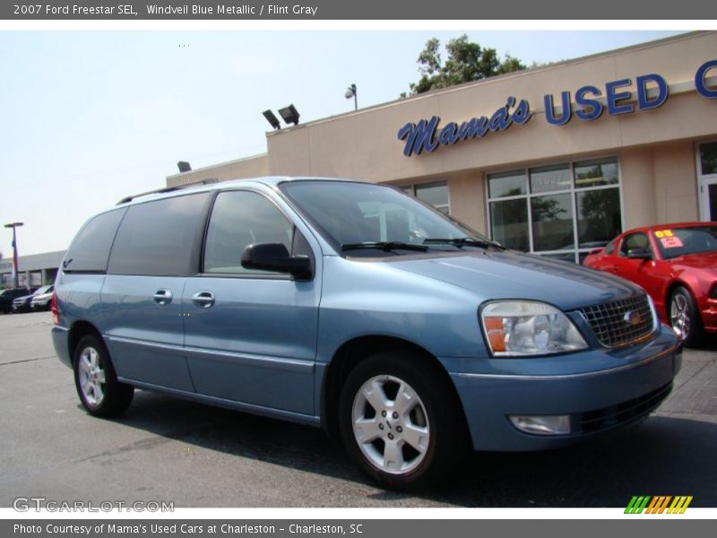 Windveil Blue Metallic / Flint Gray 2007 Ford Freestar SEL