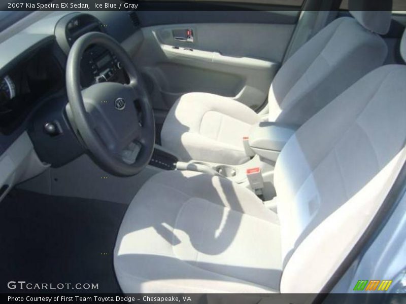 Ice Blue / Gray 2007 Kia Spectra EX Sedan