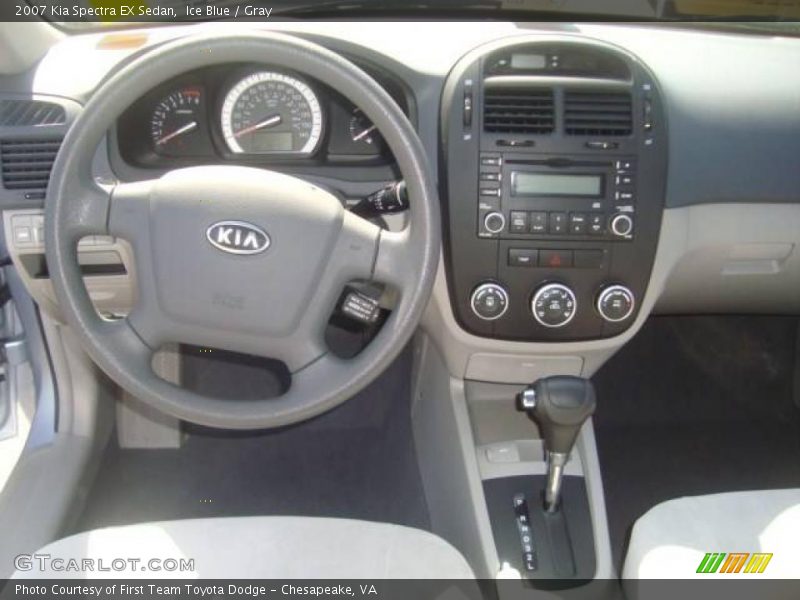 Ice Blue / Gray 2007 Kia Spectra EX Sedan