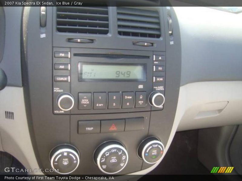 Ice Blue / Gray 2007 Kia Spectra EX Sedan