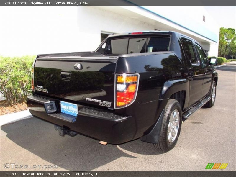 Formal Black / Gray 2008 Honda Ridgeline RTL
