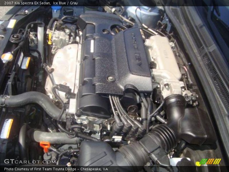 Ice Blue / Gray 2007 Kia Spectra EX Sedan