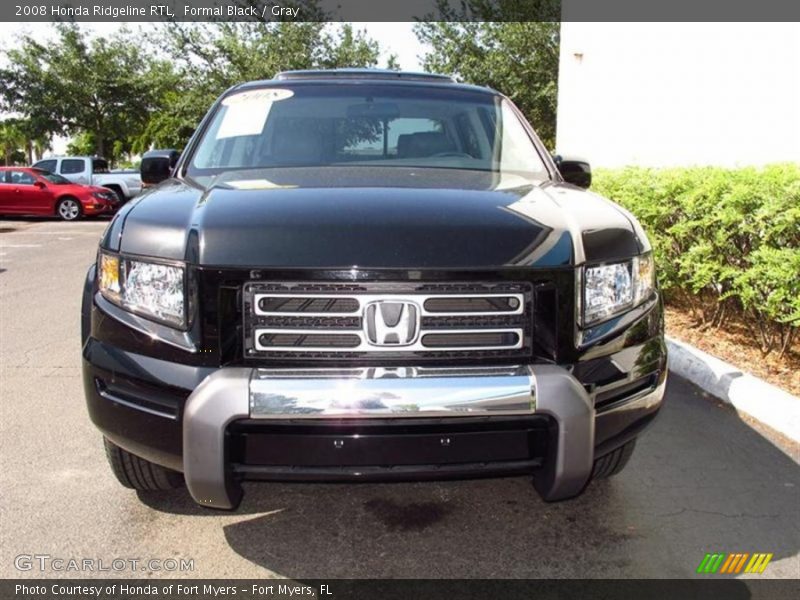 Formal Black / Gray 2008 Honda Ridgeline RTL