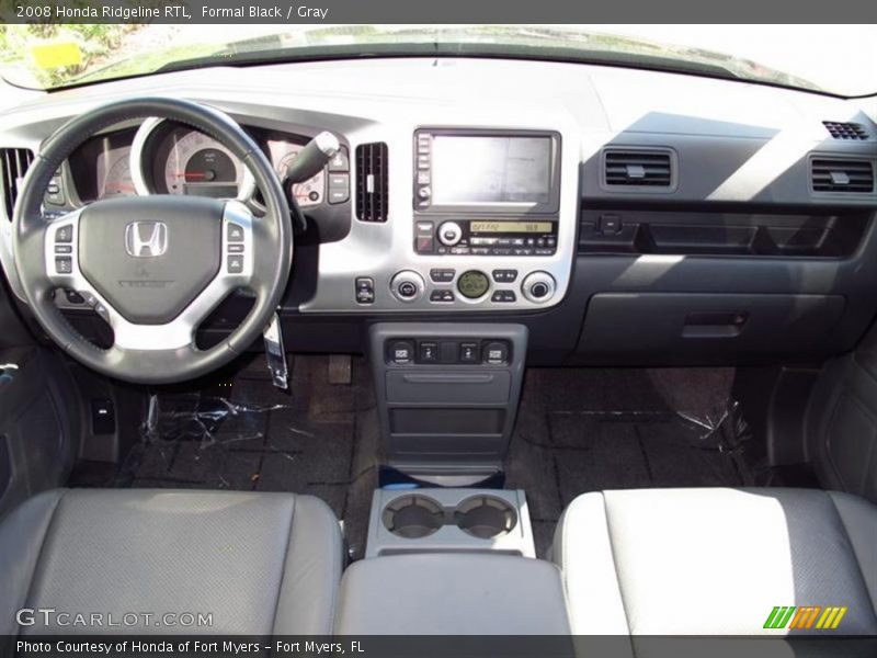 Formal Black / Gray 2008 Honda Ridgeline RTL