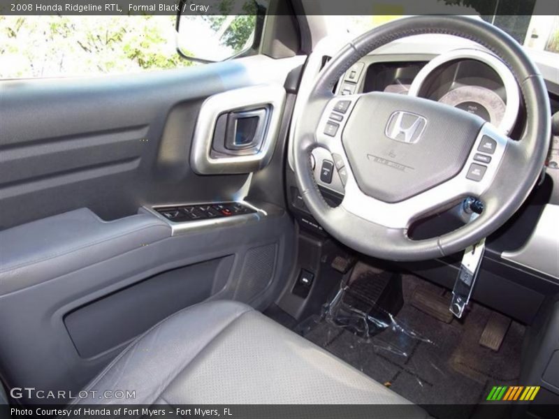 Formal Black / Gray 2008 Honda Ridgeline RTL