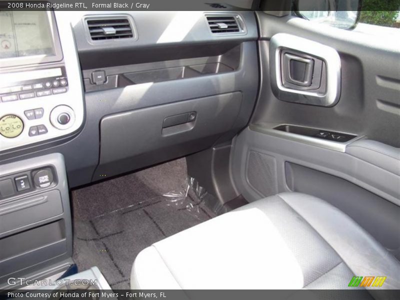 Formal Black / Gray 2008 Honda Ridgeline RTL
