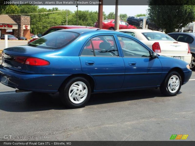 Atlantic Blue Metallic / Medium Graphite 1999 Ford Escort LX Sedan