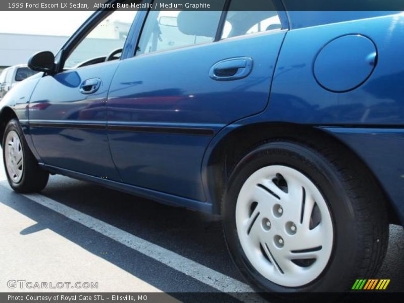 Atlantic Blue Metallic / Medium Graphite 1999 Ford Escort LX Sedan