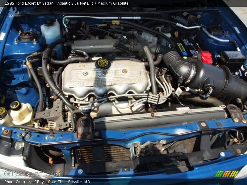 Atlantic Blue Metallic / Medium Graphite 1999 Ford Escort LX Sedan
