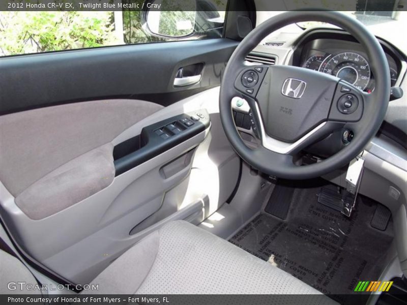 Twilight Blue Metallic / Gray 2012 Honda CR-V EX