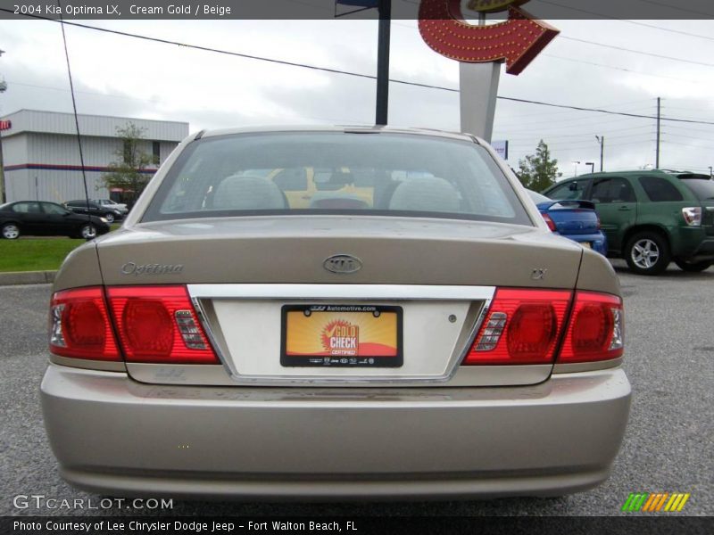 Cream Gold / Beige 2004 Kia Optima LX