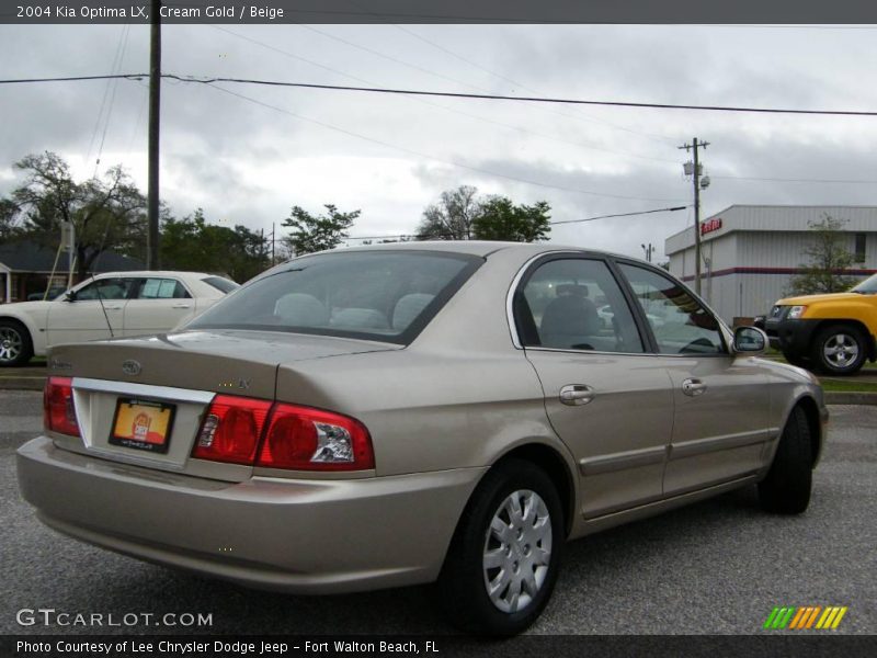 Cream Gold / Beige 2004 Kia Optima LX